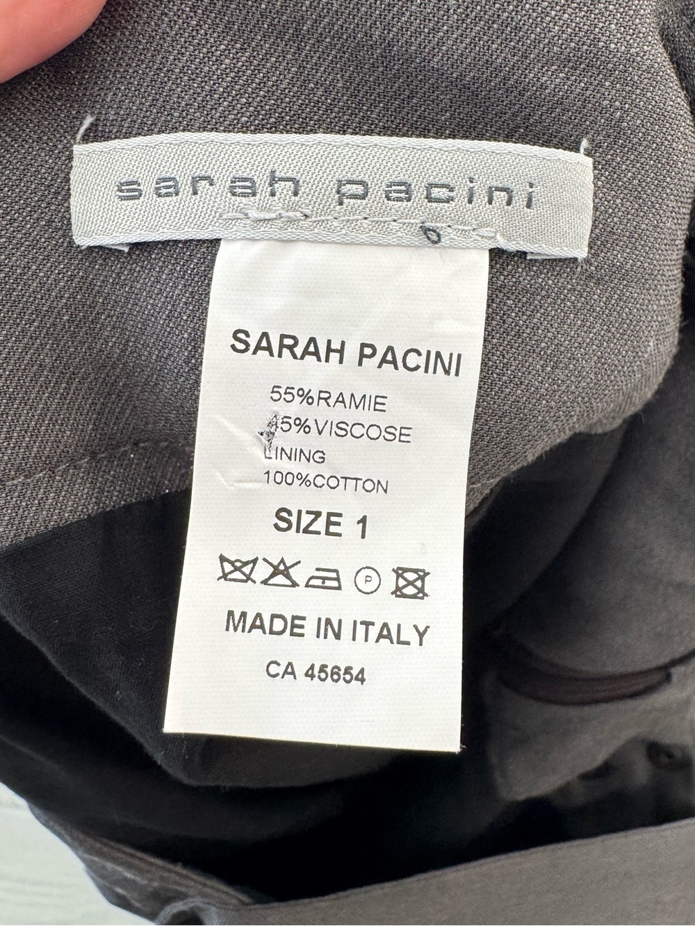 SARAH PACINI Gray Pinafore Bubble Hem Sculptural Avant-Garde Lagenlook GUC - Picture 5 of 9